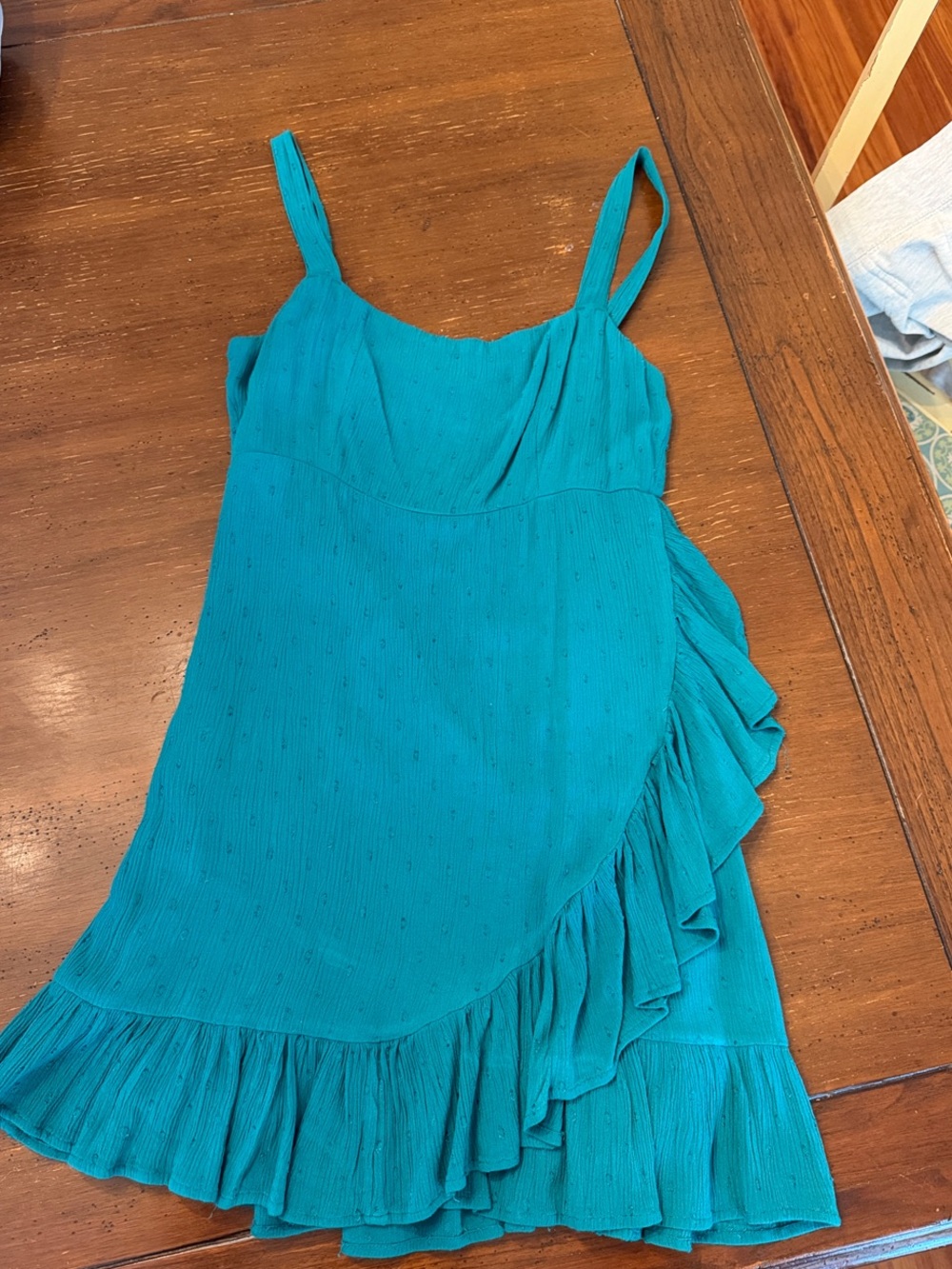 O'Neill Teal Ruffle Mini Dress